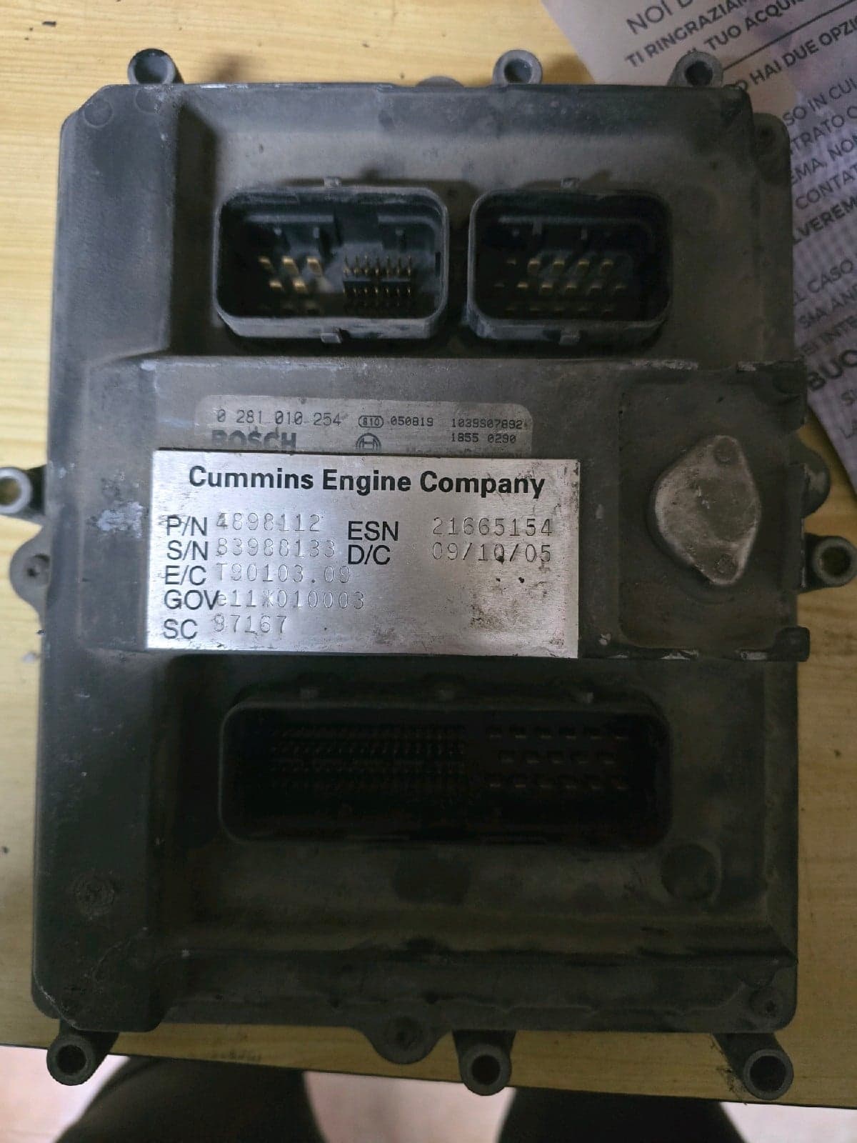 Bosch 254 - DAF 250 E5 - Main