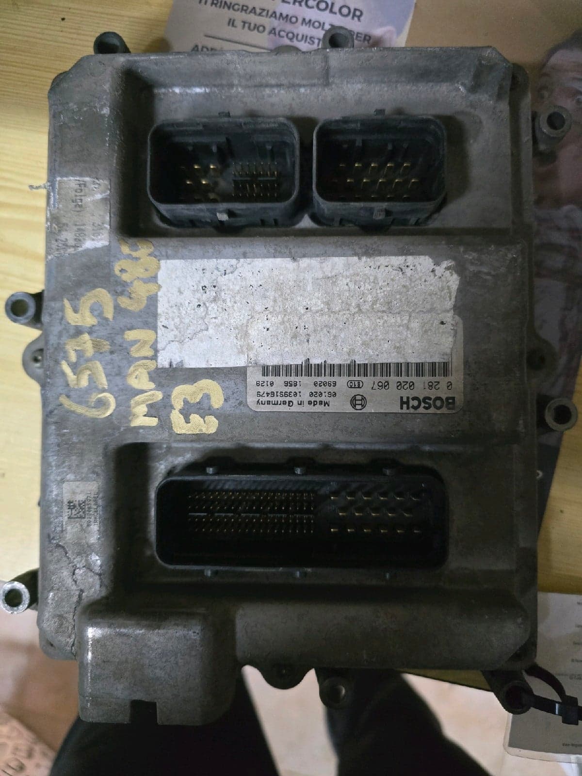 Bosch 0 281 020 067 per MAN E3 - Main